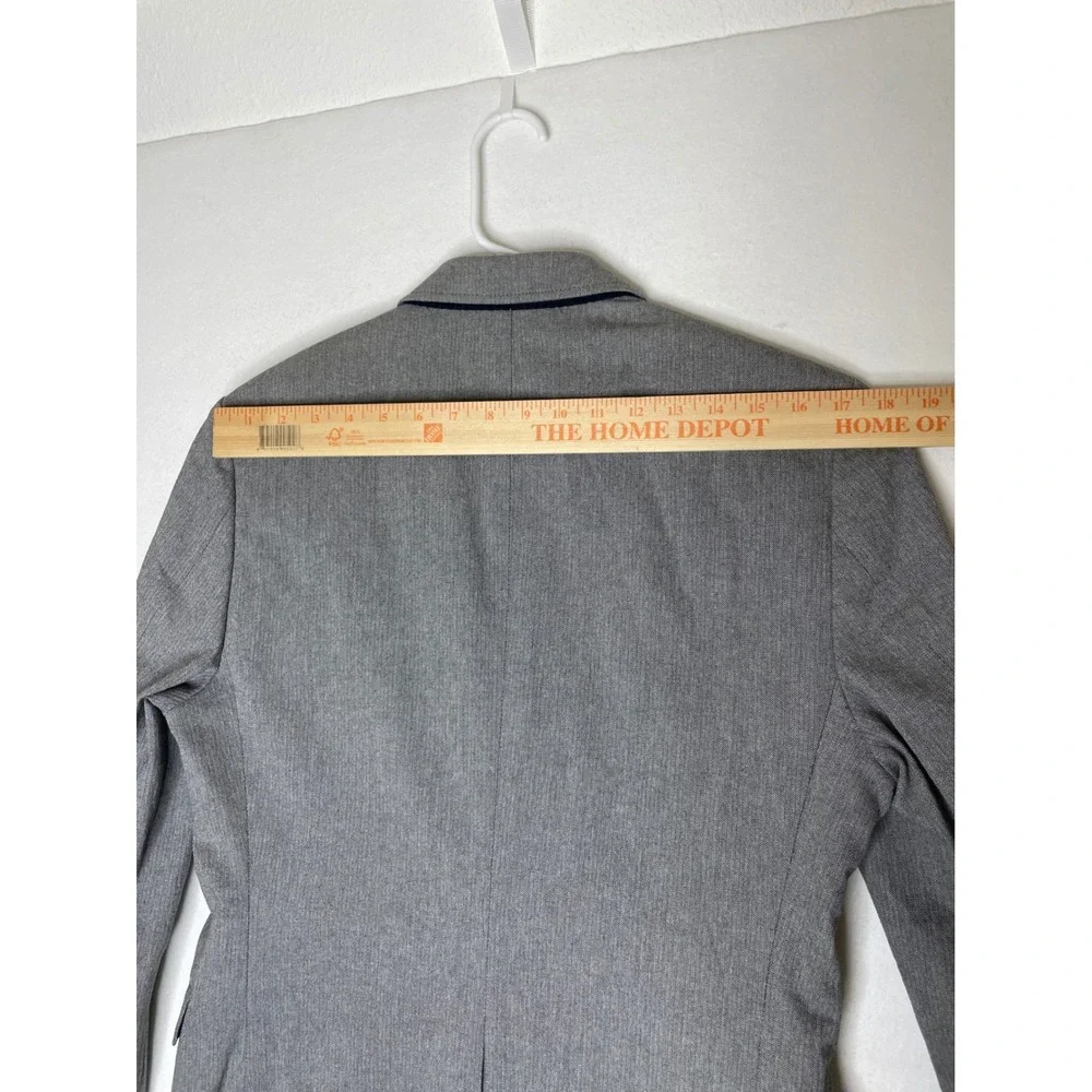 Banana Republic Mens Blazer Tailored Fit Emmetex Italian Fabric 38S Gray